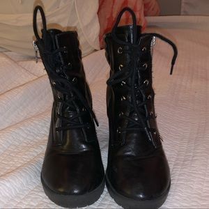 Healed Combat Boots